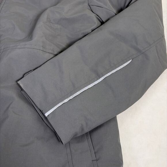 Lands' End Womens Medium 10-12 Grey Gray Fleece Lined Jacket Benefits Charity - Picture 2 of 16